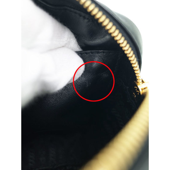 Prada Black Leather Mini Chain Shoulder Bag - Picture 5 of 9